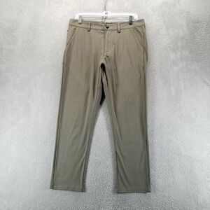 Under 510 Pants Mens 32x26 Green Chino Slim Tapered Stretch Casual Office